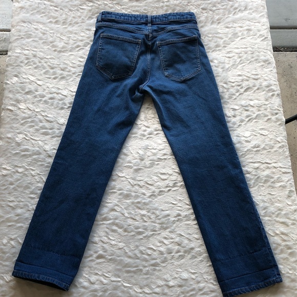 H&M straight leg dark wash blue jeans - Picture 4 of 8